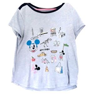 Blue Mickey Mouse New York shirt